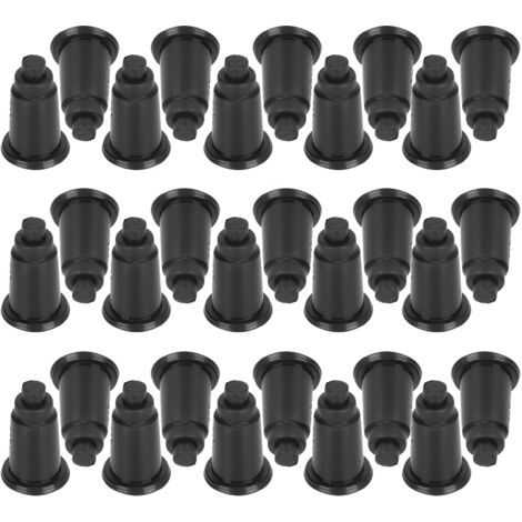 Soporte ajustable de plástico para rejillas de filtro de acuario – 30 piezas, negro, 2,9 cm