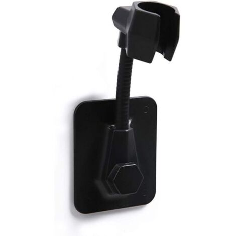 Soporte ajustable para cabezal de ducha de pared, adhesivo, no requiere perforación, fabricado en plástico resistente, universal y fácil de instalar.