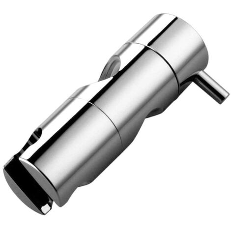 Soporte ajustable para cabezal de ducha para barra de ducha deslizante, soporte para ducha de mano, soporte para cabezal de ducha giratorio 360°, acabado cromado pulido.