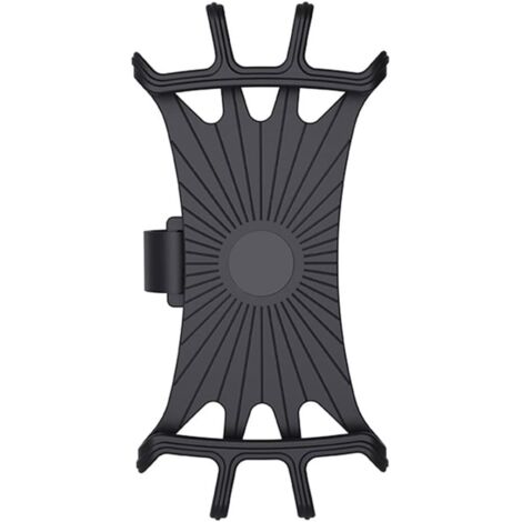 Soporte amortiguador para teléfono de bicicleta, soporte giratorio de 360 grados para teléfono de bicicleta, soporte para teléfono de motocicleta, soporte ajustable para teléfono móvil, negro.