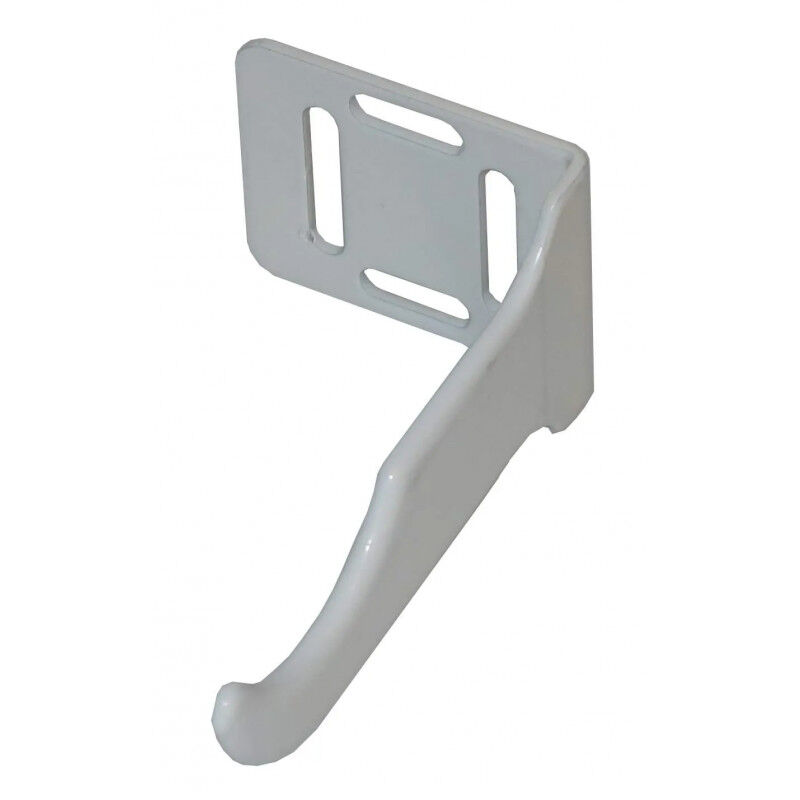 

Soporte angular atornillado recubierto de plástico blanco