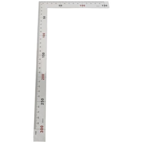 Soporte angular de acero inoxidable, modelo n.° 01, 300 x 150 mm