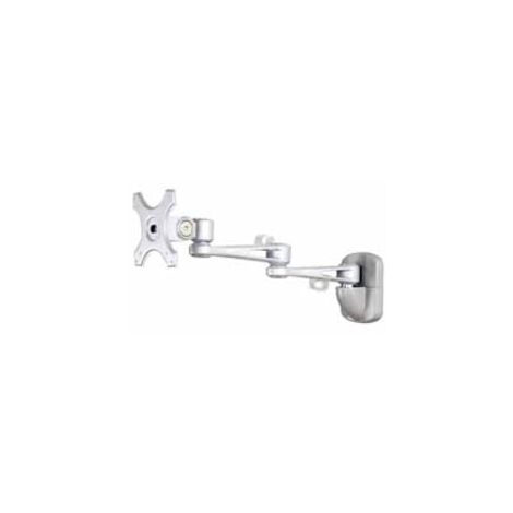 Soporte articulado de pared phoenix para pantalla tv doble brazo articulado de 32 cm de largo rotacion 180º giro 360º e inclinacion 15º hasta 15kg gris metalizado