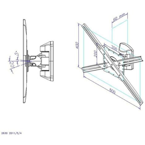 Soporte articulado pared phoenix pantalla tv