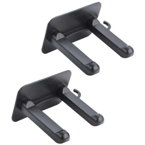 Soporte autoadhesivo para secador y plancha de pelo.