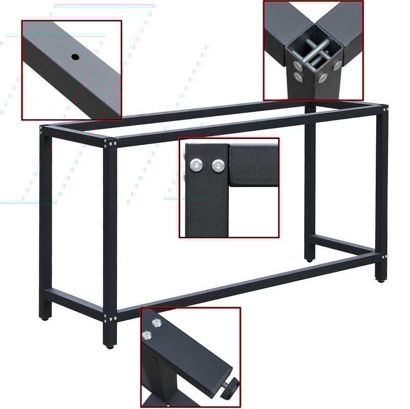 

Soporte banco trabajo A50xL100xH80cm armazón caballete mesa empaquetar taller