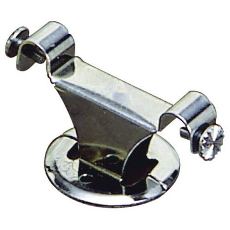 Soporte Barra 12 mm.Ø Cromo Techo Doble
