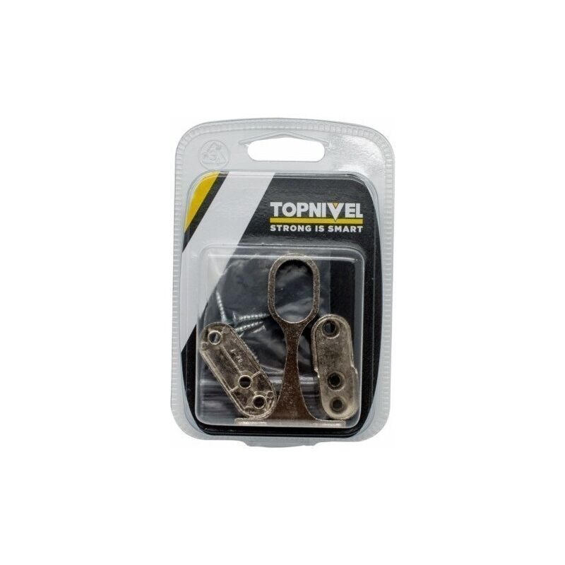 

Soporte Barra Armario Lat+Centr 25X15Mm Oval Acero Niq 3 Pz - Nivel