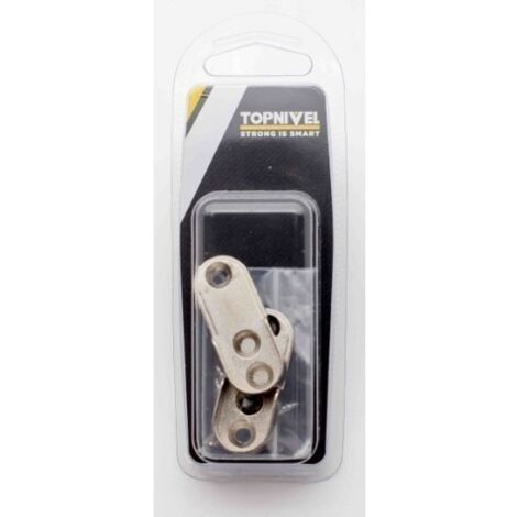 Soporte Barra Armario Lateral 15Mm Oval Zamak Niq Nivel 2 Pz