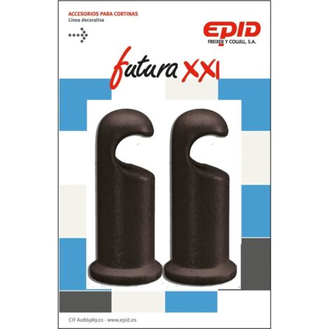 Soporte barra cort Ø19x90mm frontal met epid 2 pz