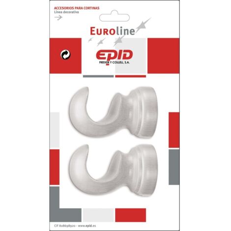 Soporte barra cort Ø29x76mm techo mad epid 2 pz