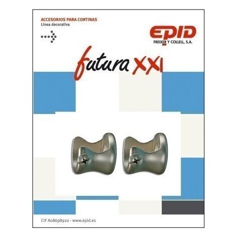 Soporte Barra Cortina 19Mm Lateral Metal Niq Later Futura 21 Epid