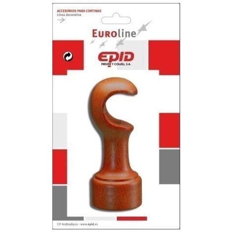 Soporte Barra Cortina 29Mm Frontal Madera Avell. Epid