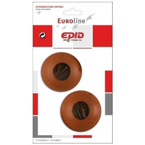 Soporte Barra Cortina 29Mm Lateral Madera Avell. Epid