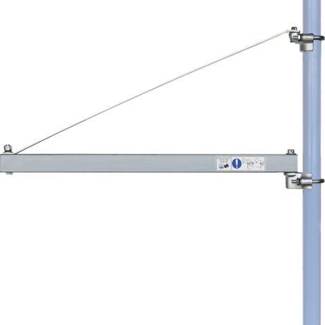 SOPORTE BRAZO DE BANDERA PARA POLIPASTO CABESTRANTE 750 mm 300 KG FERVI 0236