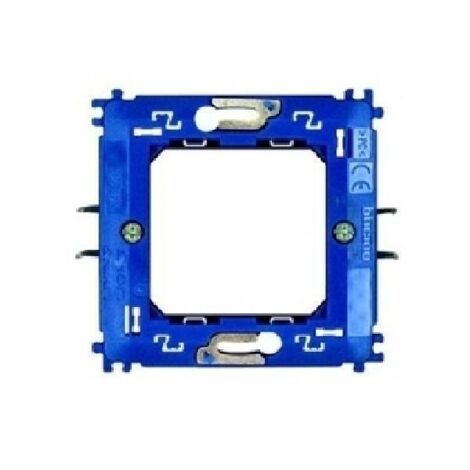 Soporte Bticino Livinglight 2 módulos con grapas LN4702G
