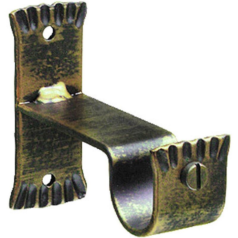 

Riel Chyc - Soporte central forja Ø 28 mm. negro / dorado juego 2 piezas