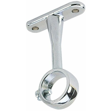 Soporte Central Redondo Para Tubo Ø16 Cromado