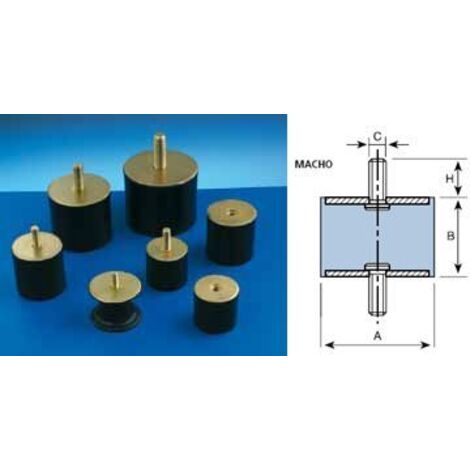 SOPORTE CIL MACHO M-10 - 50X35 MM
