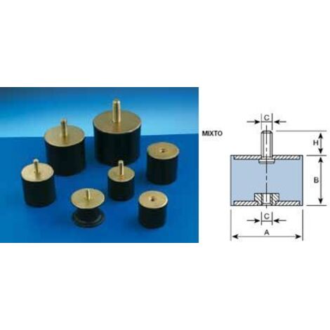 SOPORTE CIL MIXTO M-10 - 40X28 MM