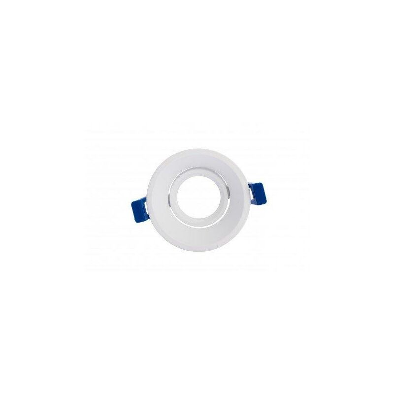 Image of Silver Electronics - Soporte Circolare con bullone basculante Blanco Per il modulo Pannocchia 930101
