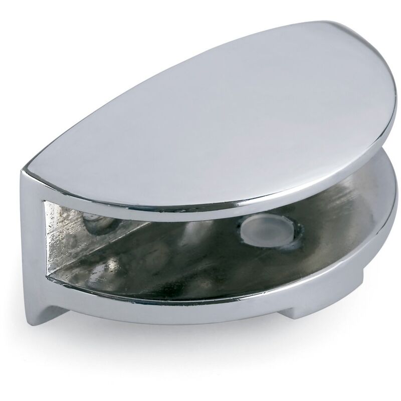 

Soporte Cristal Cristi Media Luna 10Mm Cromo - Cromo Brillo