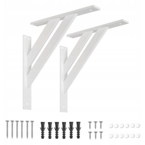 Soporte de 4 piezas  240 mm  Blanco