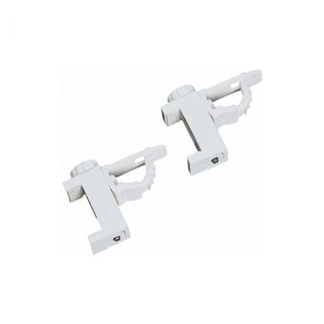 Soporte de abrazadera de barra transversal ajustable, barra de cortina con gancho, soporte de almacenamiento de toallas para organizador, 2 uds.