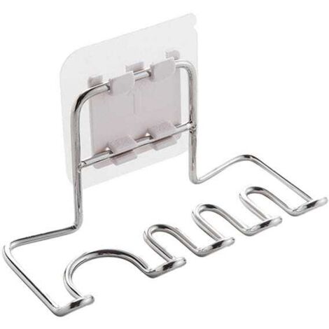 Soporte de acero inoxidable para cepillos de dientes, organizador colgante para baño.