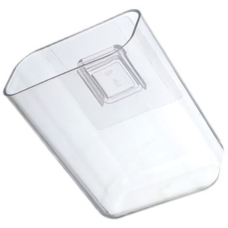 Soporte de almacenamiento de pared de plástico resistente y transparente, fácil de instalar, para mando a distancia, ideal para el dormitorio o el salón (tamaño pequeño: 11,9 x 10,2 x 5,1 cm).