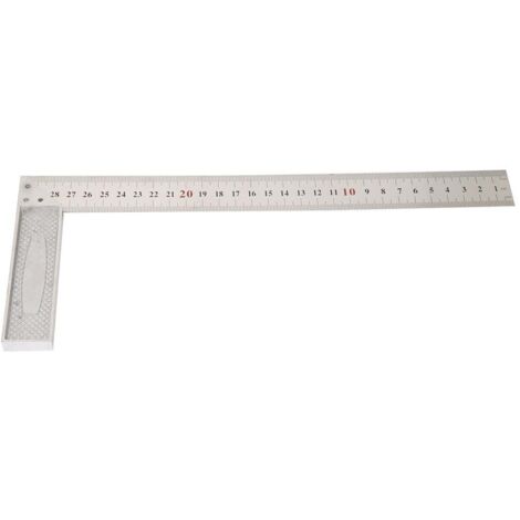 Soporte de aluminio en ángulo recto de 90°, modelo estándar de 30 cm, alta precisión