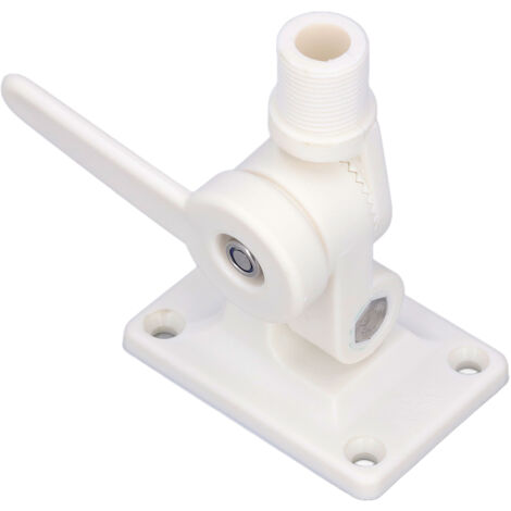 Soporte de antena marina ajustable multifuncional con base de trinquete ABS de doble eje para barcos