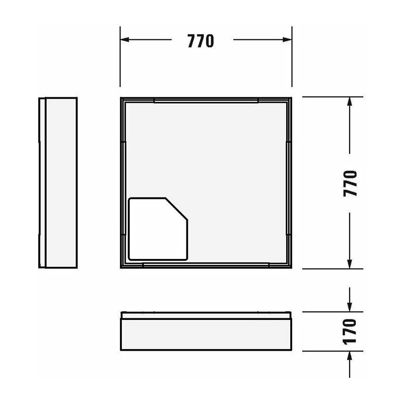 

Soporte de bañera D-CODE para 720101 800x800mm - Duravit