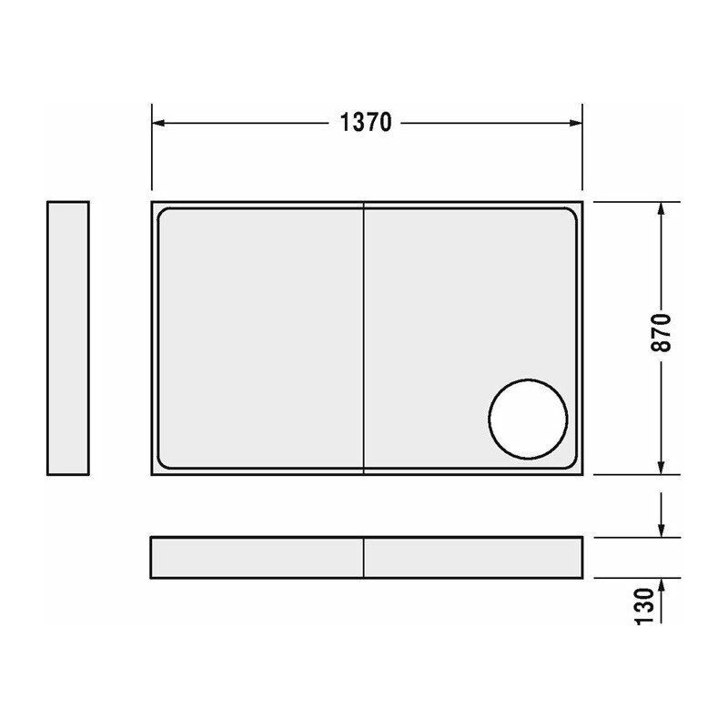 

Soporte de bañera para 720126 1400x900mm - Duravit