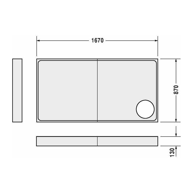 

Soporte de bañera Duravit para 720133 1700x900mm