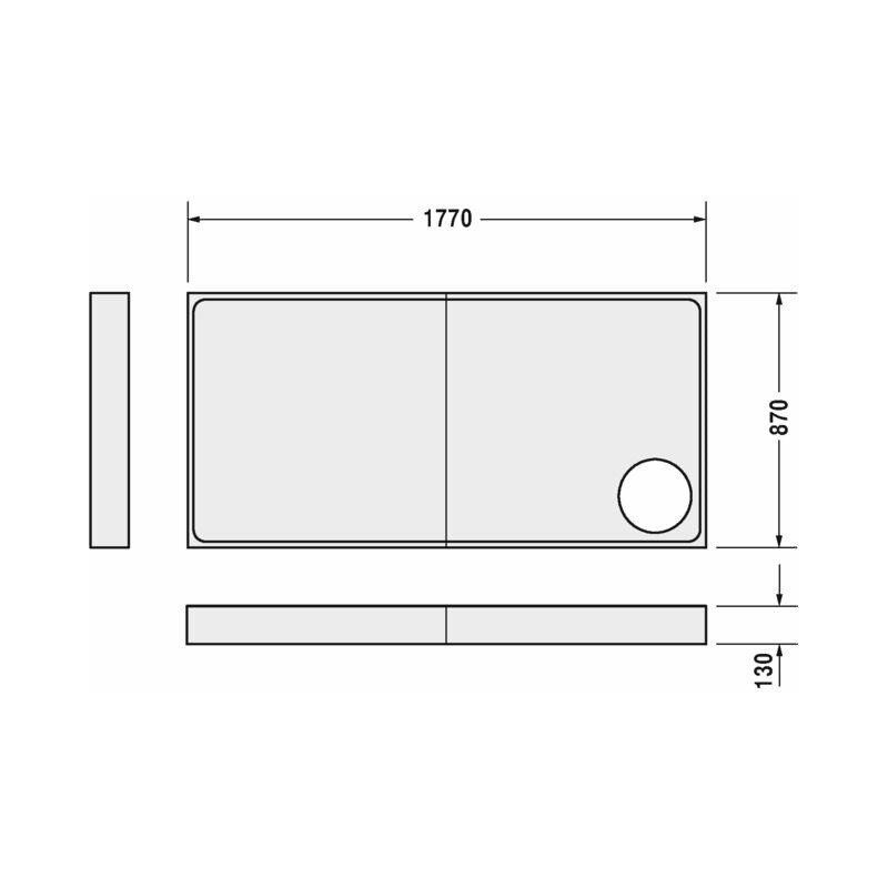 

Soporte de bañera Duravit para 720134 1800x900mm