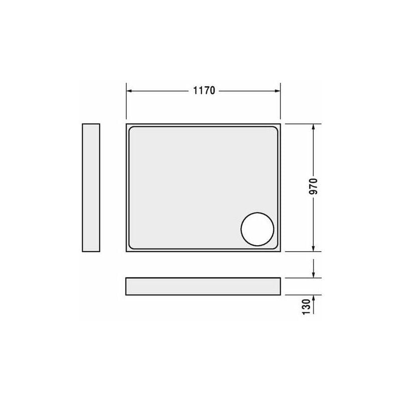 

Soporte de bañera para 720235 1300x800mm - Duravit