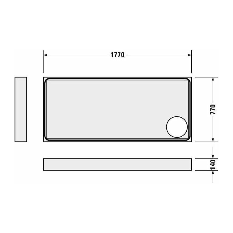 

Soporte de bañera para 720240 1800x800mm - Duravit