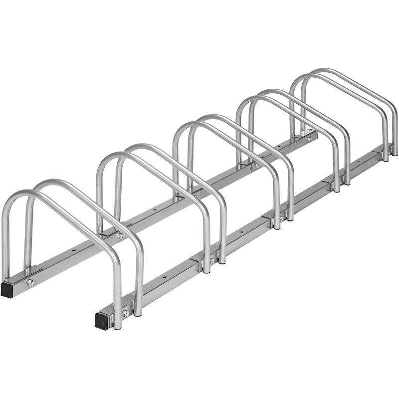 

Tectake - Soporte de bicicleta - caballete para bicicleta, soporte para bicicleta, soporte para bici - 5 - plata