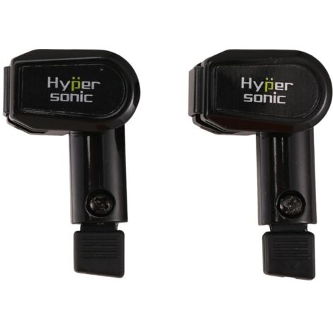 Soporte de brazo de limpiaparabrisas negro de 2 piezas para accesorios de vehículos LHR