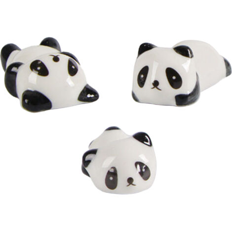 Soporte de cerámica para palillos – mini soporte para palillos con forma de animal, blanco (6 x 2,8 x 2 cm)