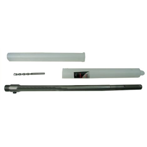 Soporte de corona SDS Plus 450mm, modelo Uchwyt Korony, herramienta profesional para perforación, alta resistencia, ideal para trabajos de construcción y remodelación.