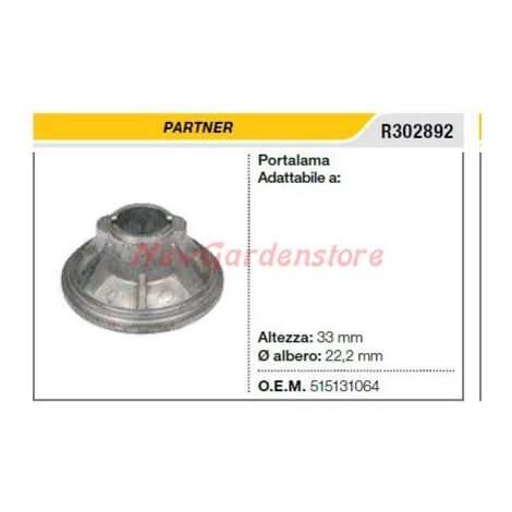 Soporte de cuchilla PARTNER cortacésped cortacésped R302892