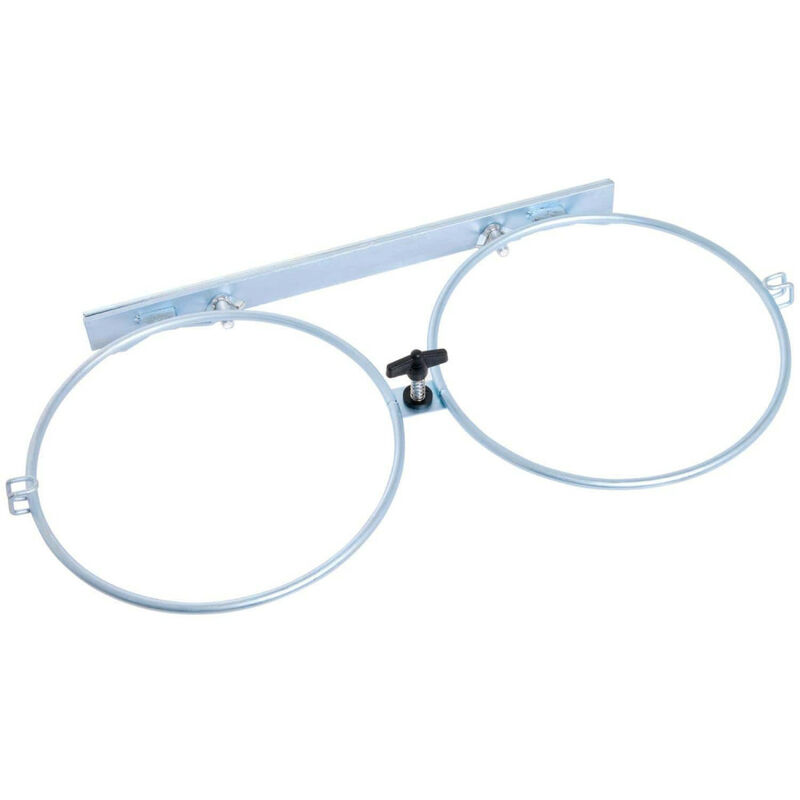 

Soporte de doble cuenco ø 20 cm 1,6 L . montaje en la pared o en la jaula. perro