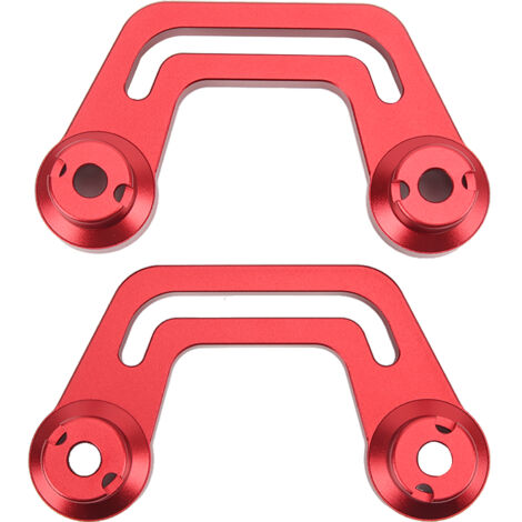 Soporte de doble riel para luz de trabajo, par de soportes para pilar A para Jeep JL/JLU 2018-2022, estructura de aluminio anodizado rojo.