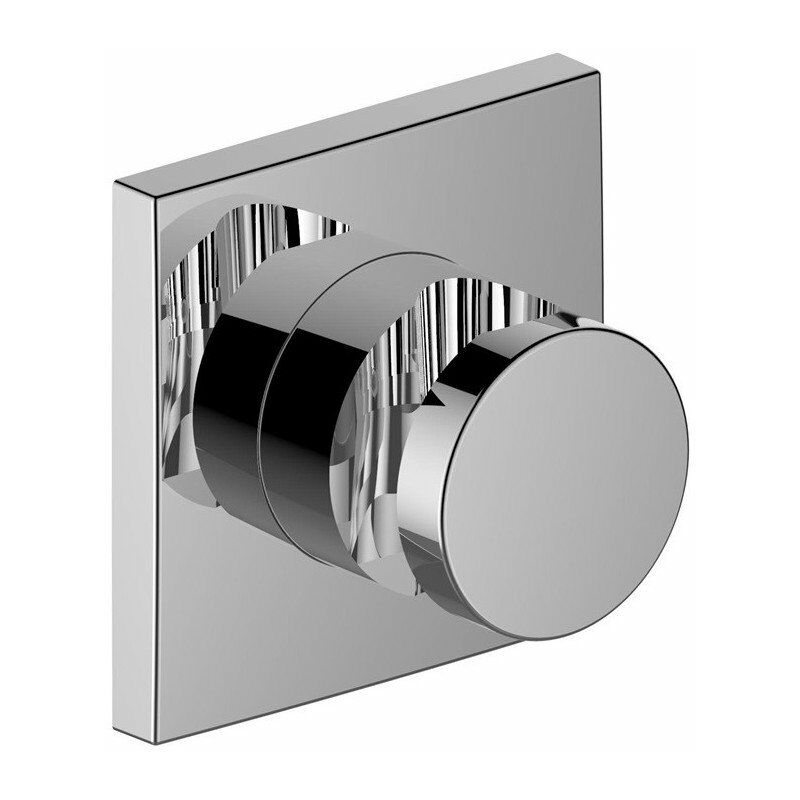 

Soporte de ducha de pared IXMO rosetón cuadrado níquel cepillado KEUCO