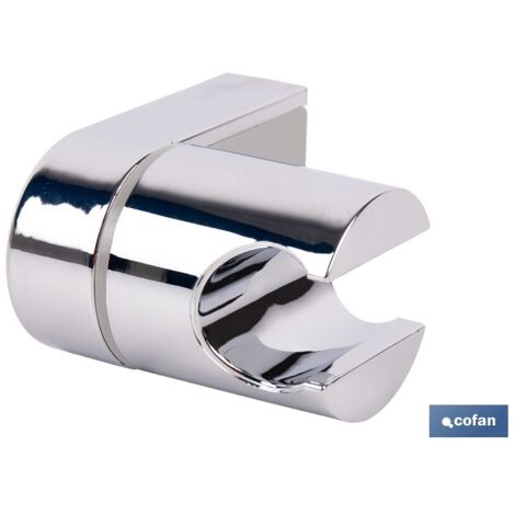 Soporte de ducha para pared color cromo ABS