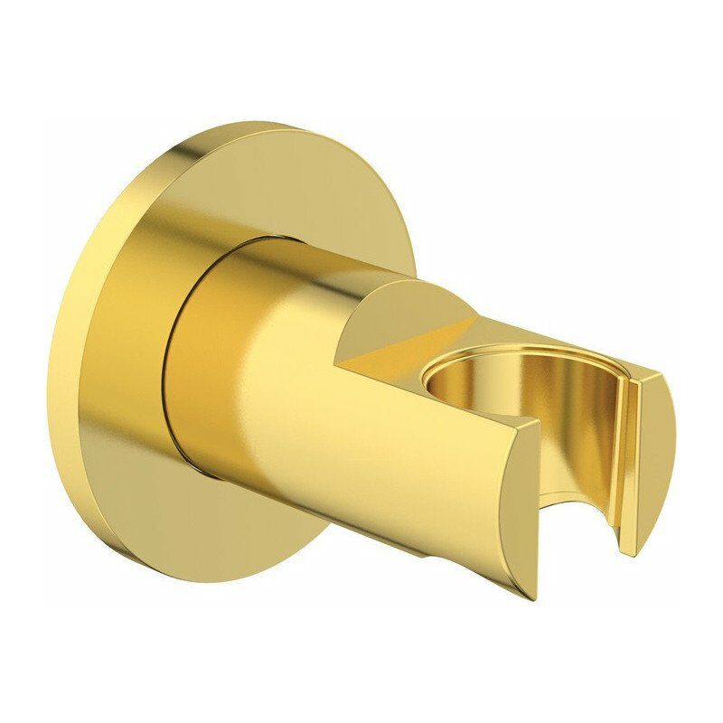 

Soporte de ducha redondo dorado cepillado IDS IDEALRAIN