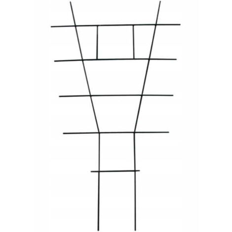 Soporte de escalera para plantas en maceta 38x24cm Alambre de acero verde