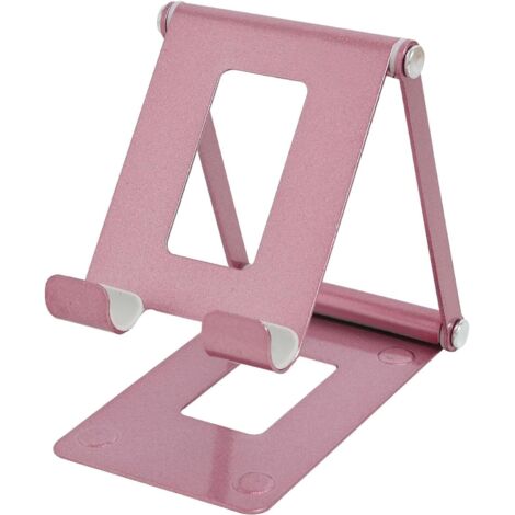 Soporte de escritorio ajustable de aleación de aluminio para teléfono y tableta, compatible con una variedad de teléfonos inteligentes.